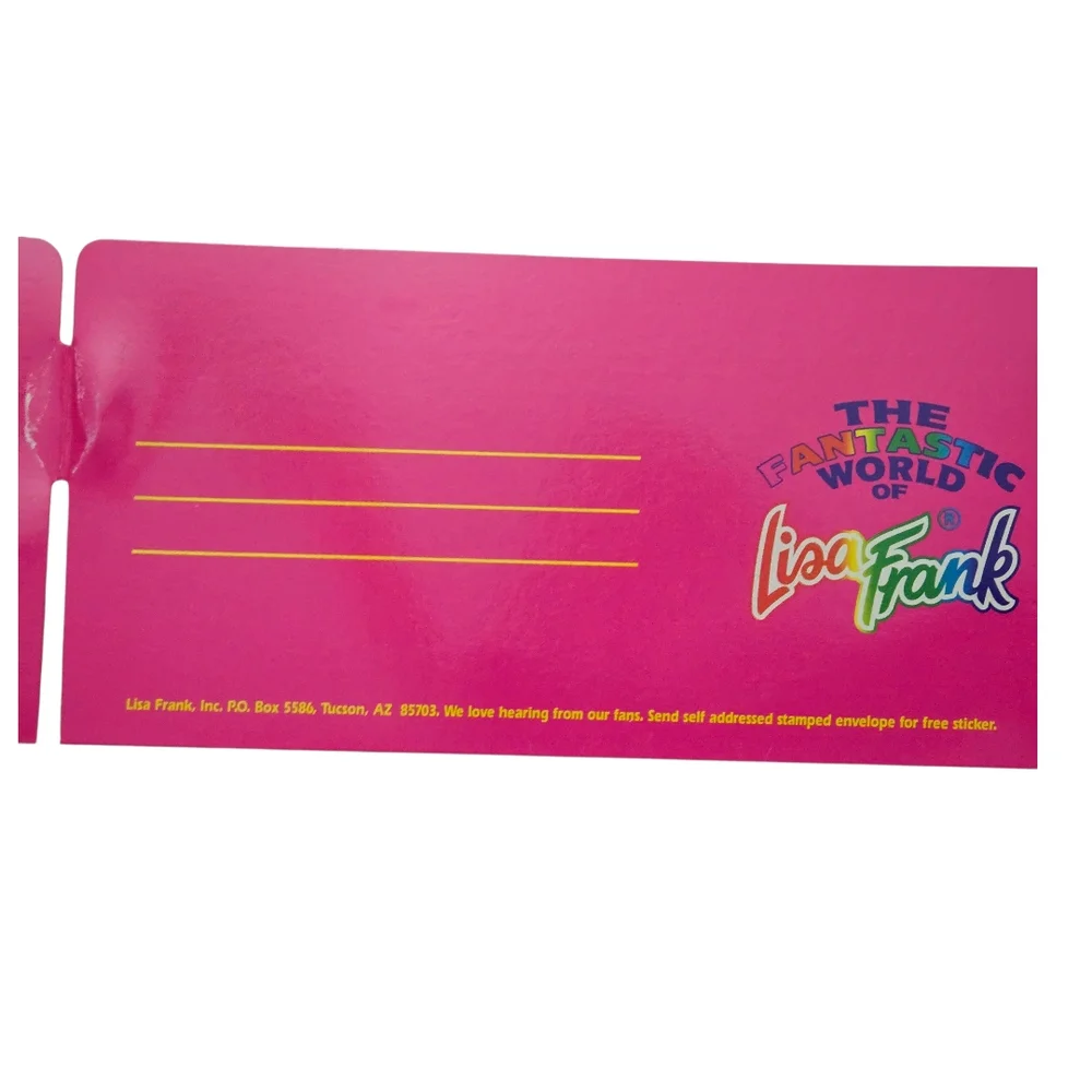 Lisa Frank Rainbow Bear Riding A Unicorn FOLDER